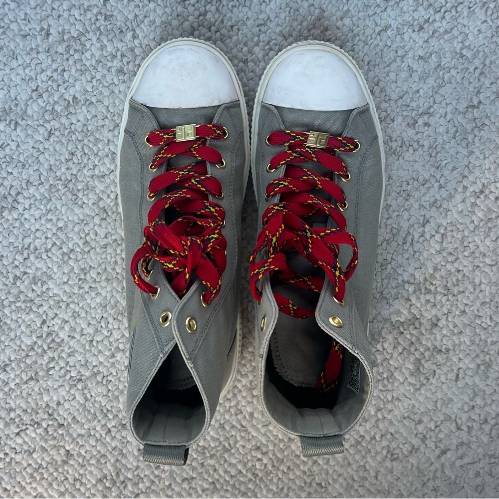 PF. Flyers Allston Hi Top Platform Canvas Sneakers Gray Women’s Size‎ 9.5 - Picture 5 of 9